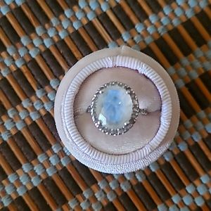 Moon Magic Queen Lana Ring Size 5 Moonstone with 925 Stirling Silver
